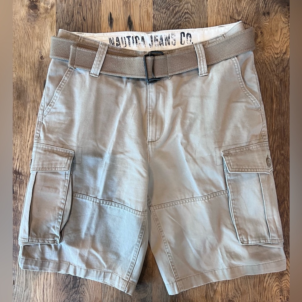 Nautica Men's Khaki Cargo Shorts